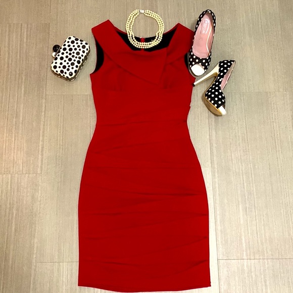 LE CHÂTEAU red dress - Picture 8 of 14